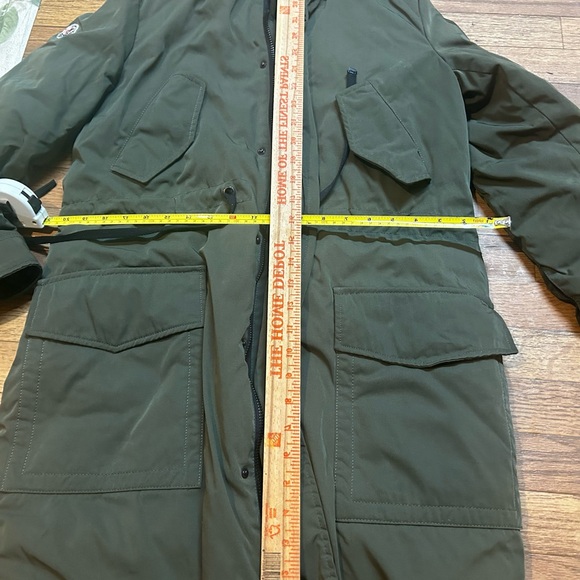 Moncler Aredhel Fur-Trimmed Down Jacket Coat size 1 - Picture 11 of 16